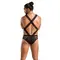 Passion - 045 BODY VICTOR black - Сексуальний боді на бретельках, L/XL