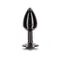 Taboom L Butt Plug With Diamond Jewel - Анальная пробка, 9.5х4.1 см (черный)