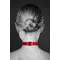 Bijoux Pour Toi Fetish Red - чокер с кольцом для поводка (красный)