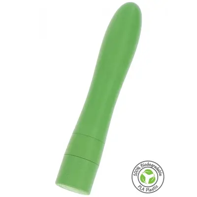 Fuck Green Vegan Vibrator - Вибратор, 17 см (зеленый)