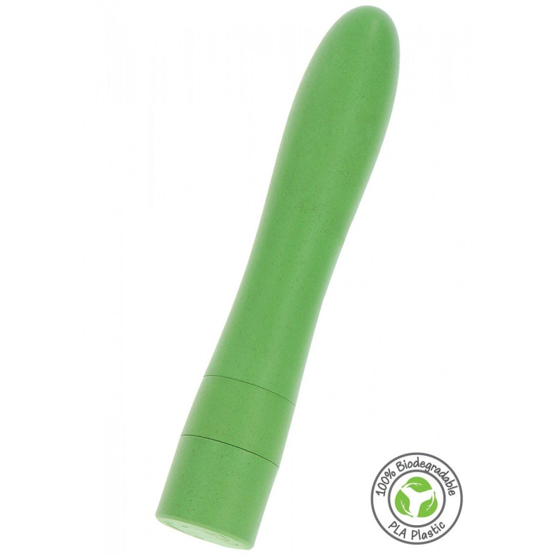 Fuck Green Vegan Vibrator - Вибратор, 17 см (зеленый)