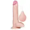 LoveToy Squirt Extreme Dildo Flesh 10'' - Великий кінчаючий фалос, 25.4х4.8 см