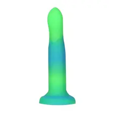 Addiction - Rave - Glow in the Dark Dildo 8 - Фалоімітатор, що світиться в темряві (зелений з синім)