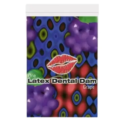 Салфетка для орального секса Trustex Grape Latex Dental Dams со вкусом винограда, 1 шт