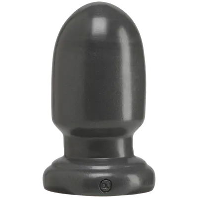 Doc Johnson American Bombshell - Shell Shock S Gun Metal, анальна пробка для фістингу, 15.2х7.4 см