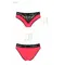 Passion PS001 Panties - Трусики з широкою резинкою та мереживом (червоні, розмір M)