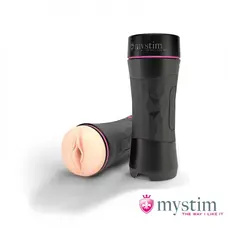 Mystim O(h)PUSH ME Vagina - мастурбатор вагина с эффектом всасывания, 22 см (телесный)