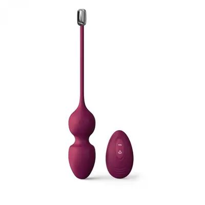 Dorcel Love Balls - Вагінальні кульки з вібрацією, 3.5 см (слива)