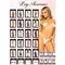 Leg Avenue-Strappy bralette and g-string Black - Комплект напівпрозорої білизни зі стразами, S