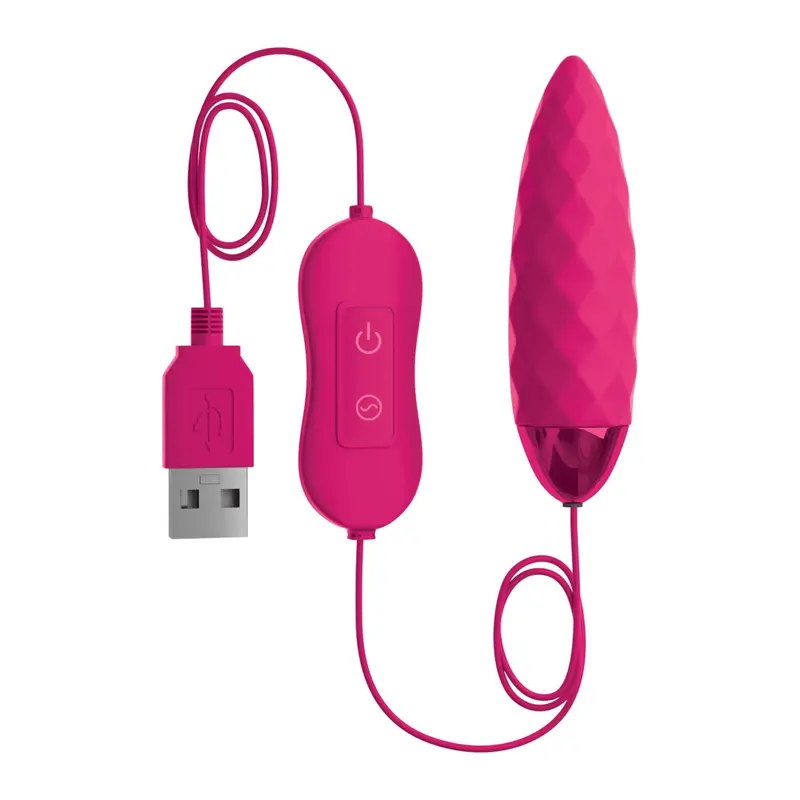 OMG #Fun Vibrating Bullet - яркое виброяйцо с 20 режимами вибрации, 7.6х2.2 см