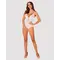 Obsessive Heavenlly crotchless teddy - еротичне тедді з відкритою промежиною, XS/S (білий)