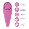 FeelzToys - FemmeGasm Tapping & Tickling Vibrator - Пульсатор для клитора плюс вибратор, 14х5 см., (розовый)