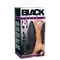 Orion Black Velvets Large - силіконова анальна пробка, 12х4 см (чорний)