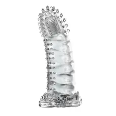 LyBaile Brave Man Penis Sleeve - Насадка на пеніс, 14х4.2 см (прозорий)