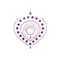 Bijoux Indiscrets Flamboyant - украшения для груди и бикини со стразами, (фиолетовый)