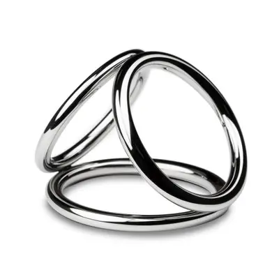 Sinner Gear Unbendable - Triad Chamber Metal Cock and Ball Ring - Large тройное эрекционное кольцо