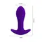 LyBaile Pretty Love Morton Plug Blue - Анальная пробка с вибрацией, 10,4х3,4 см (синий)