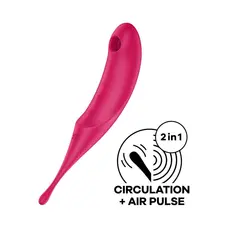 Satisfyer Twirling Pro Red - Вакуумный стимулятор
