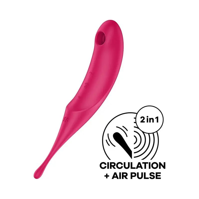 Satisfyer Twirling Pro Red - Вакуумний стимулятор
