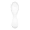 Satisfyer Curvy Trinity 5 - Вакуумний стимулятор з вібрацією, 16.5х4.6 см (білий)
