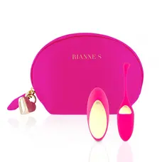 Rianne S: Pulsy Playball Deep Pink Віброяйце з вібруючим пультом дистанційного керування, 7х3 см (рожевий)