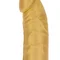 Get Real Gold Dicker Stim Vibrator - Вибратор 13х4.4 см (золотистый)