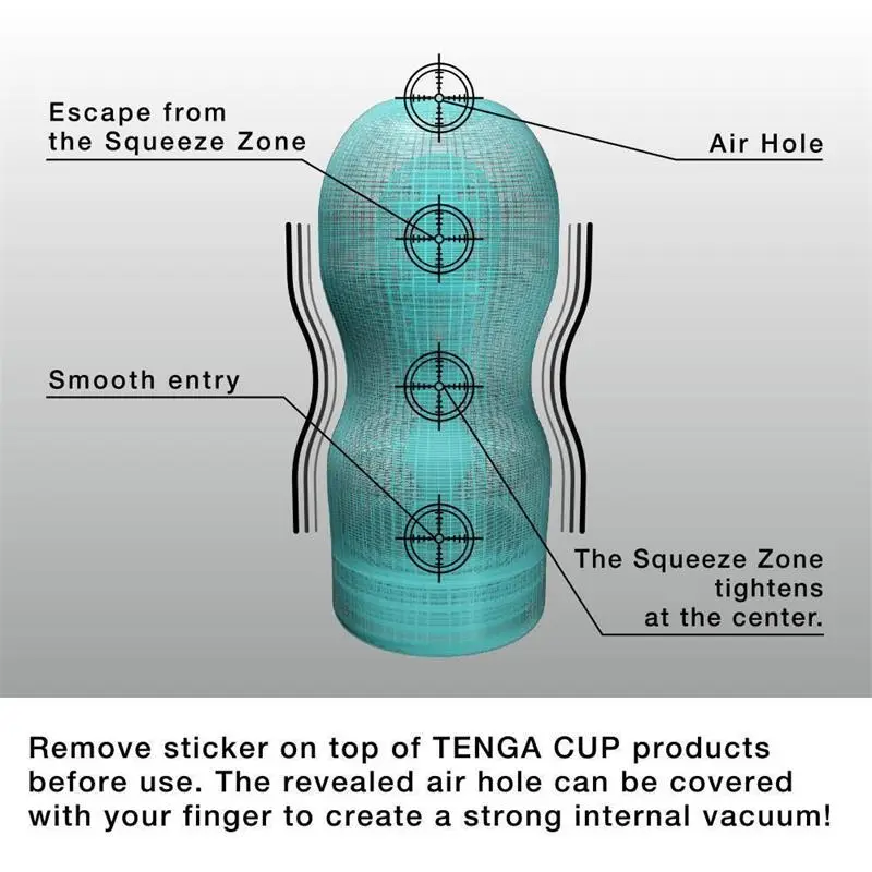 Tenga Original Vacuum Cup Extra Cool - мастурбатор с эффектом холода, 15.5х6.9 см (белый) Tenga Original Vacuum Cup Extra Cool - мастурбатор с эффектом холода, 15.5х6.9 см (белый)