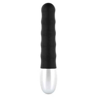 Seven CreationsDiscretion Ribbed Vibrator - Мини-вибратор, 11х2 см. (черный)