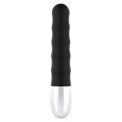 Seven CreationsDiscretion Ribbed Vibrator - Мини-вибратор, 11х2 см. (черный)