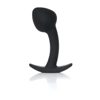 Анальна пробка Boys of Toys Silicone Black Curved Plug - розмір М