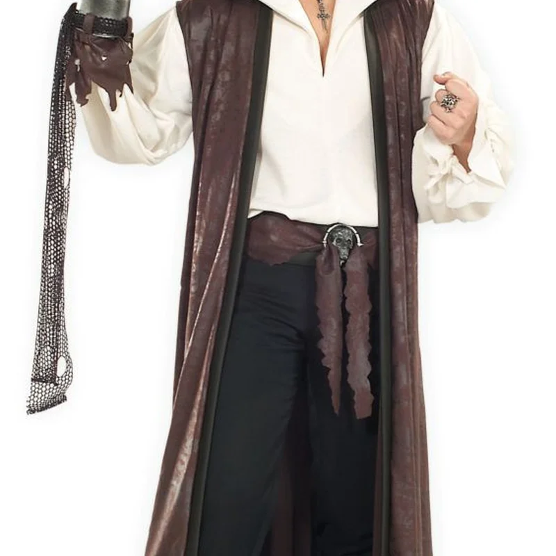 Rubies Long Pirate Coat Burgundy - Плащ мужской, O/S