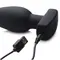 Ass Thumpers Smooth Vibrating Anal Plug – анальна вібропробка з пультом дистанційного керування, 13х4.3 см (чорний)