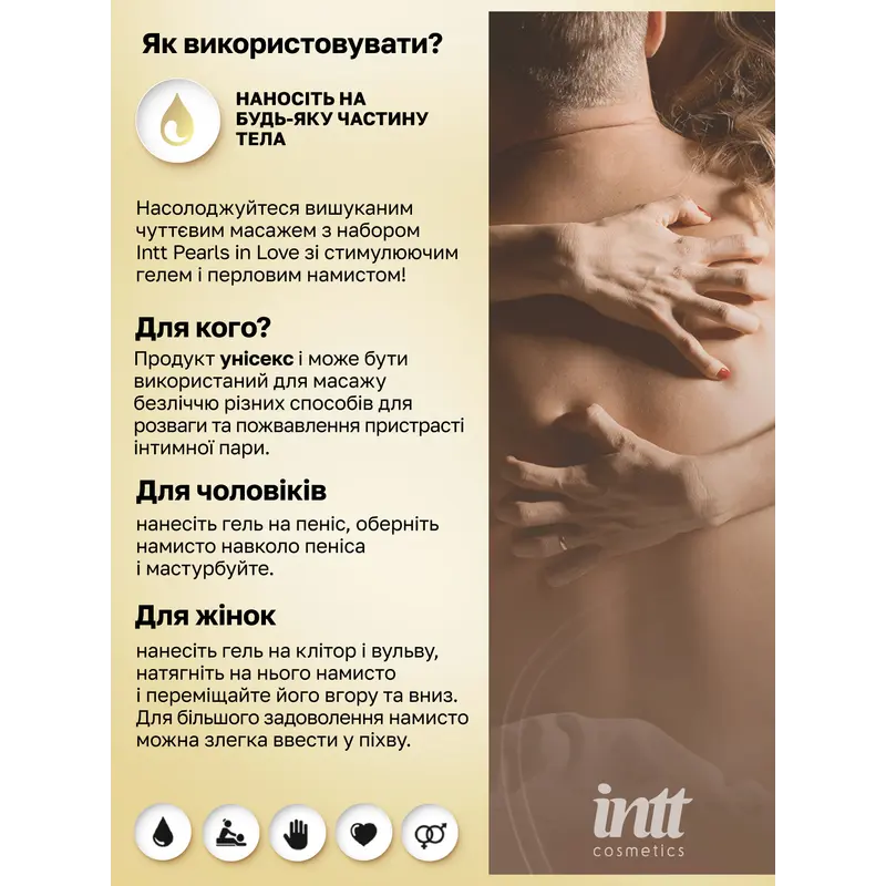 Набор для интимного массажа Intt Perls Love, 15 мл