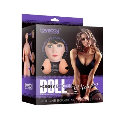 Надувна секс лялька з силіконовими грудьми LoveToy Silicone Boobie Super Love Doll