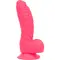 Addiction Tom 7" Dildo With Balls - Ребристый силиконовый фаллоимитатор с присоской, 17.8х4.4 см (розовый)
