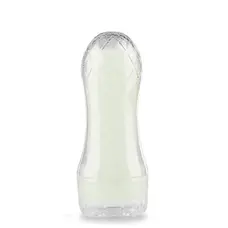 LoveToy Lumino Play Masturbator Crystal Pocketed - мастурбатор, светящийся в темноте, 20.5х8 см (прозрачный)