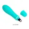 Pretty Love Solomon Vibrator Blue - Классический вибратор, 12,3х2.3см