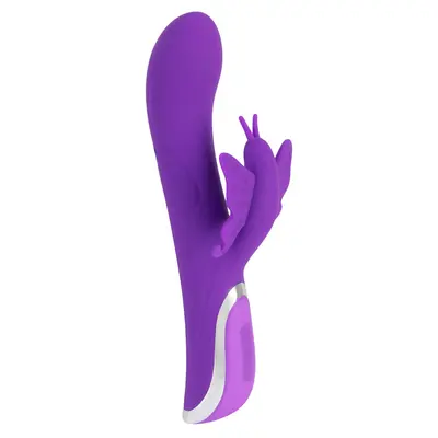 Sweet Smile Rechargeable Rotating Vibrator - вибратор кролик с функцией вращения, 23х4.1 см