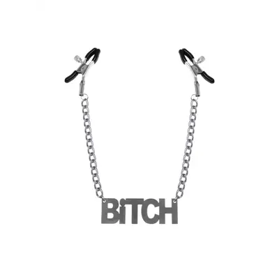 Bitch, Feral Feelings - Nipple clamps Bitch - Затискачі для сосків (сріблясті)