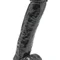 Get Real Dildo 11 inch with Balls - Большой фаллоимитатор, 22.5х6.5 см (черный)