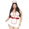 Leg Avenue-Roleplay Nightshift Nurse + White/Red - Сексуальний комплект медсестри, XLXXL