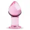 Gildo Pink Glass Buttplug No. 27 рожевий анальний затор зі скла, 8.5х4.3 см