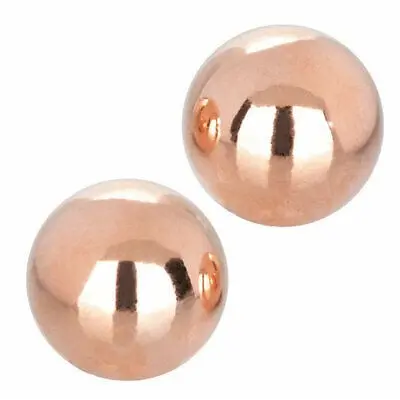 CalExotics Climax Weighted Kegel Balls Nickel-Free - Rose Gold - Вагинальные шарики, 2 шт (золотистый)