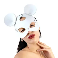 Шкіряна маска мишки Art of Sex - Mouse Mask біла