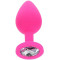 Toy Joy Medium Diamond Booty Jewel - Пробка анальная, 8х3.5 см (розовая)