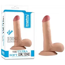 The Ultra Soft Dude 7.5" - Фалоімітатор з мошонкою, 18 см (тілесний)