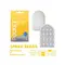 TENGA Pocket Spark Beads - Карманный мини-мастурбатор, 7.5х5.5 см (желтый)