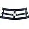 Bijoux Indiscrets Maze - Wide Belt and Restraints Black - Портупея-пояс