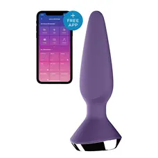 Satisfyer Plug-ilicious 1 - Анальная смарт-пробка, 14х3 см, (фиолетовая)