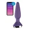 Satisfyer Plug-ilicious 1 - Анальная смарт-пробка, 14х3 см, (фиолетовая)